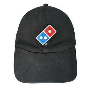 Domino's Gear Strapback Baseball Cap Black One Size Adjustable Embroidered